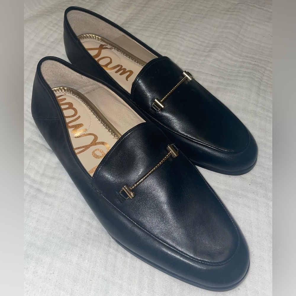 Sam Edelman Loraine Black Leather Loafers Women’s 9